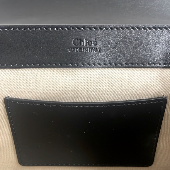 ✨ CHLOÉ C Leather Crossbody / Shoulder Bag – Black & Gold | Authenticated - Picture 9 of 14